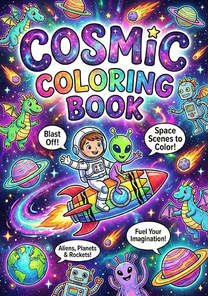 Cosmic coloring book Secondary image