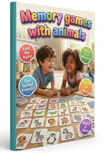 Memory games with animals Main image