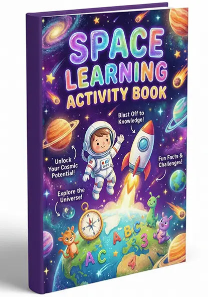 Space learning activity book Main image